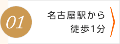 名古屋から徒歩一分