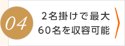 最大90名を収容可能